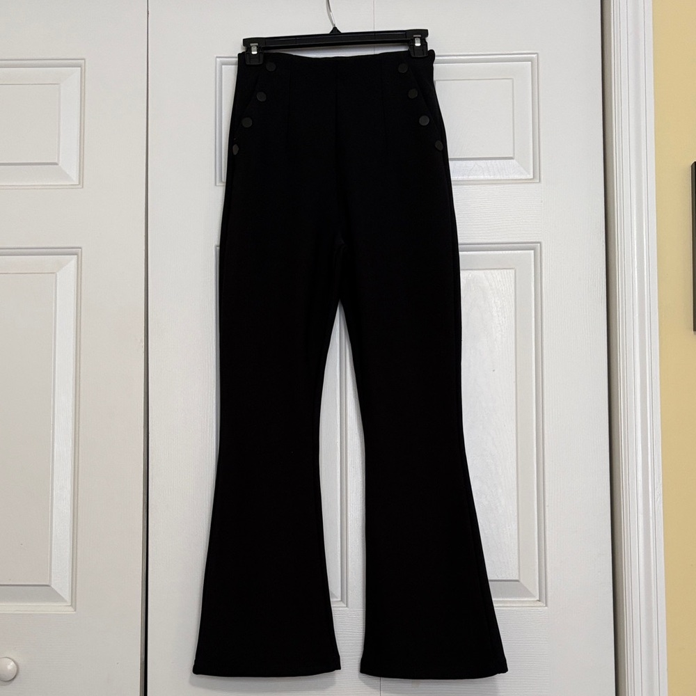 Black Boot Cut Flare Pants
